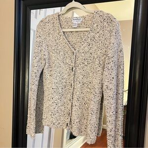 NorthStyle Cream Cardigan Sweater Lightweight Knit